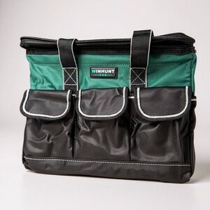 DIY Hero! WINHUNT Tool Bag | 14" Wide Mouth | 15 Pockets + Storage Box